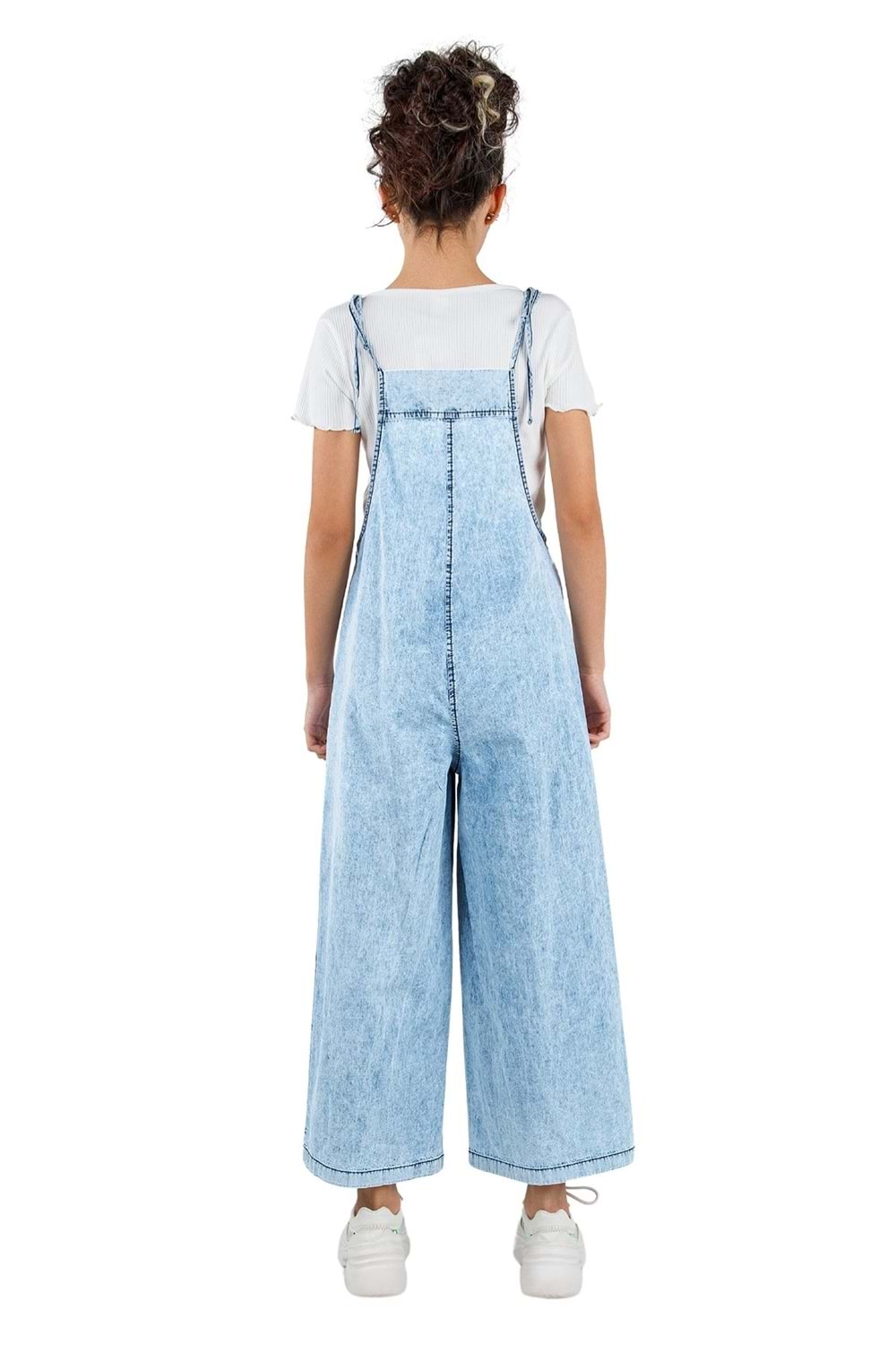 DMB BOYS & GIRLS Bağlanabilir Ip Askılı Denim Ince Tek Salopet / Tulum (BODY DAHİL DEĞİLDİR)