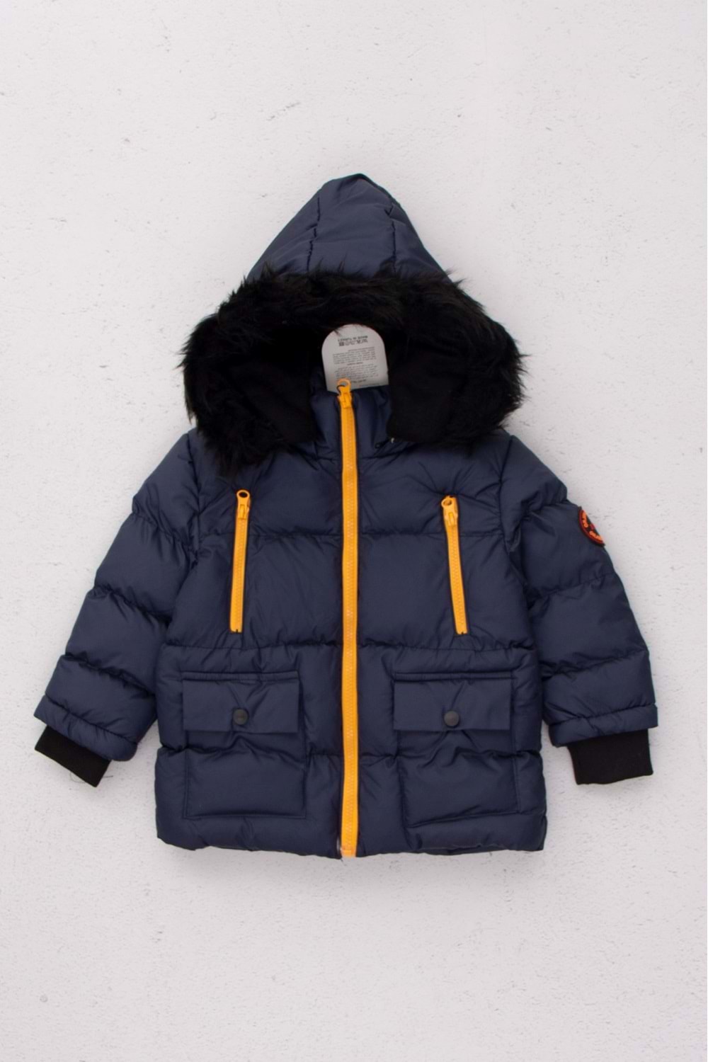 İç Kısmı Polarlı Çıkarılabilir Kapüşonlu Kapak Cepli Erkek Çocuk Mont- 3 YAŞ