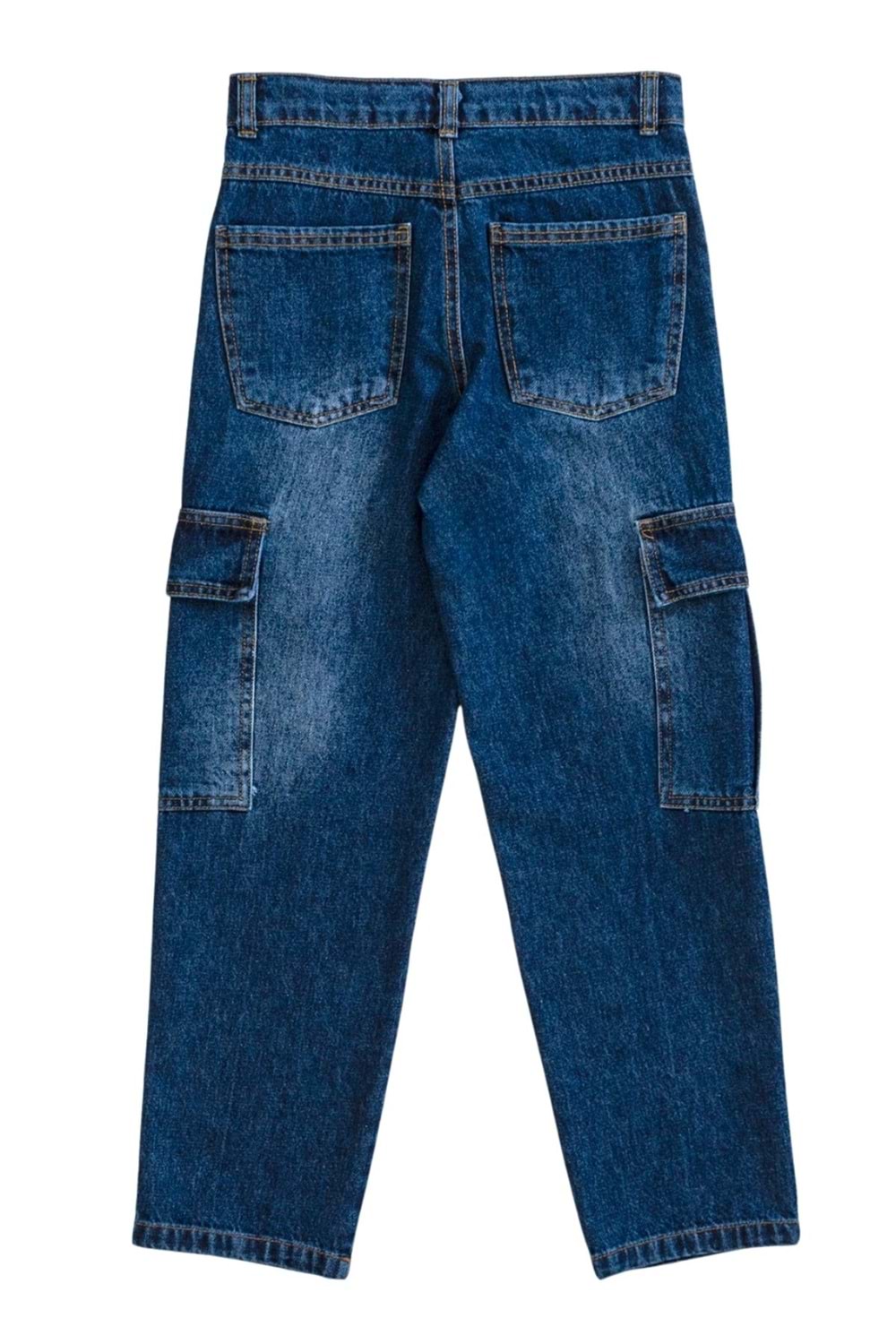 Kargo Cepli Bagi Model Kot Pantolon - Lacivert - 12-13 YAŞ