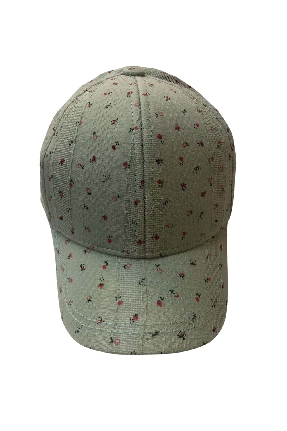 Minik Çiçek Desenli Kız Bebek Şapka