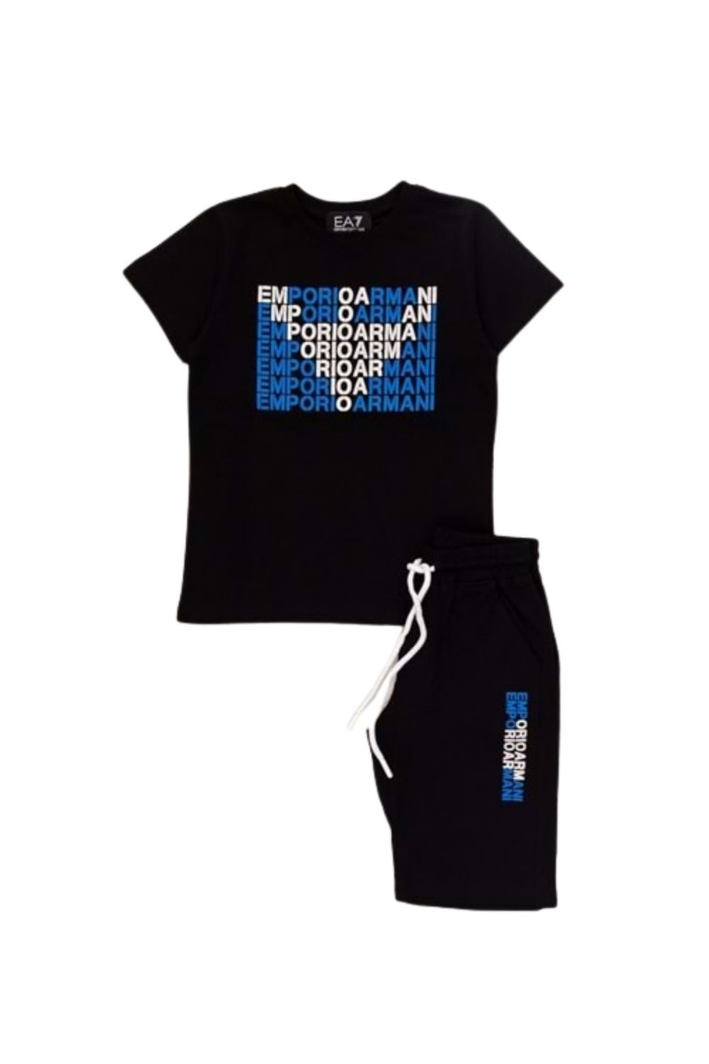 Çocuk Erkek Şortlu Takım A Y Hopi Kids - Siyah - 7 YAŞ
