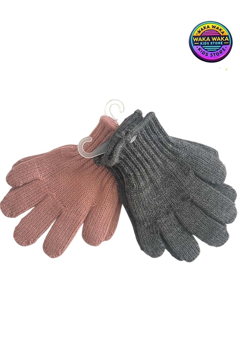Unisex Triko Çocuk Eldiven 2’li Set – Sıcak Tutucu Kışlık Örgü Eldiven