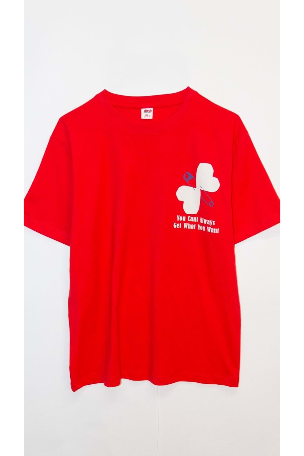 Önü Sırtı Baskılı Bisiklet Yaka Kız Çocuk T-Shirt