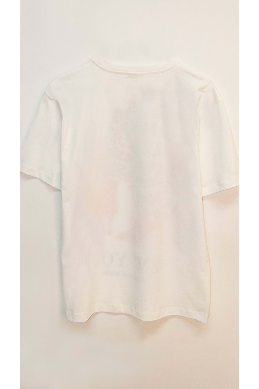 Önü Baskılı Bisiklet Yaka Kız Çocuk T-Shirt