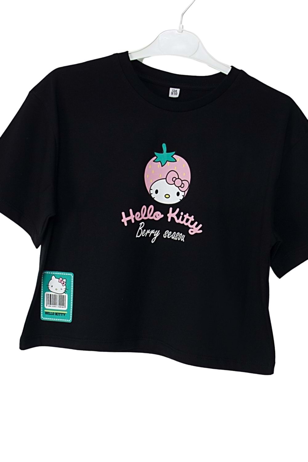 Hello Kitty Çilek Temalı Kız Çocuk Tişört