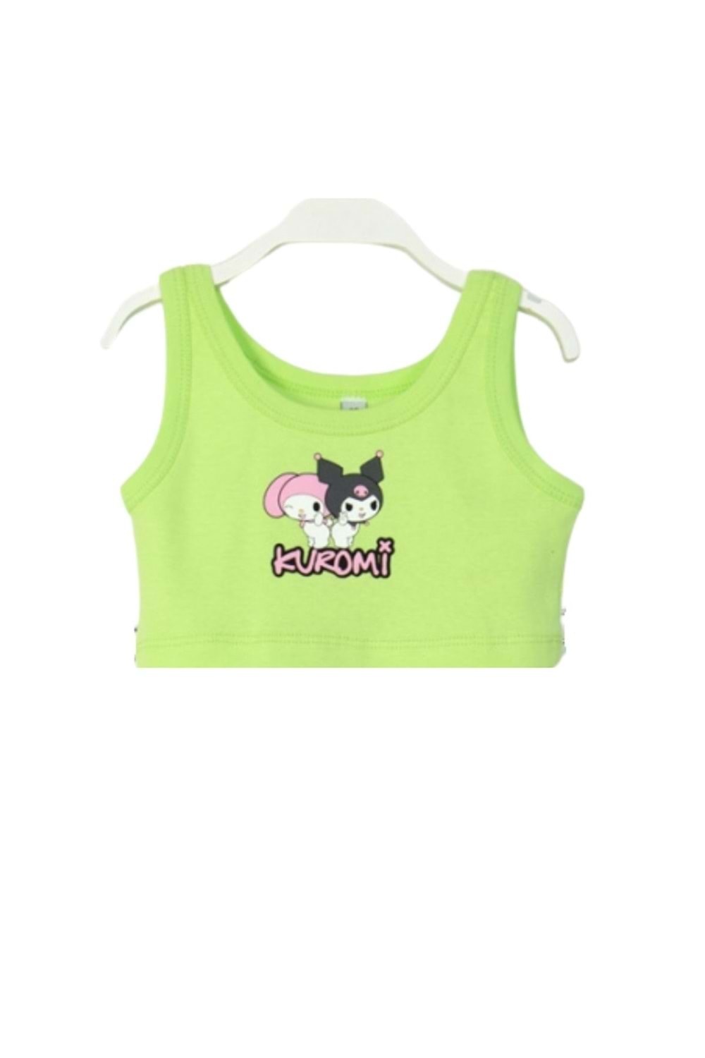 Kuromi Neon Yeşil Crop Top ve Şort Takımı
