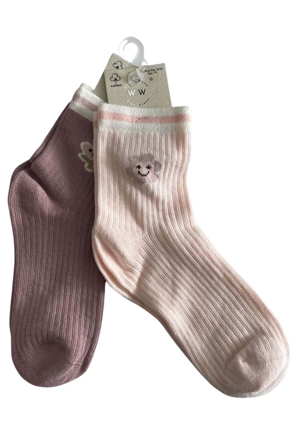 Çocuk Çorap Seti 2’li – Renkli Desenli %100 Pamuk – Rahat ve Nefes Alabilir