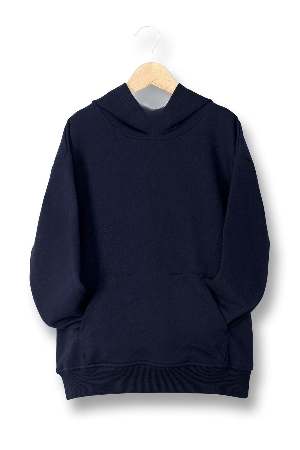 Unisex Çocuk Kapüşonlu Sweatshirt – Siyah & Lacivert