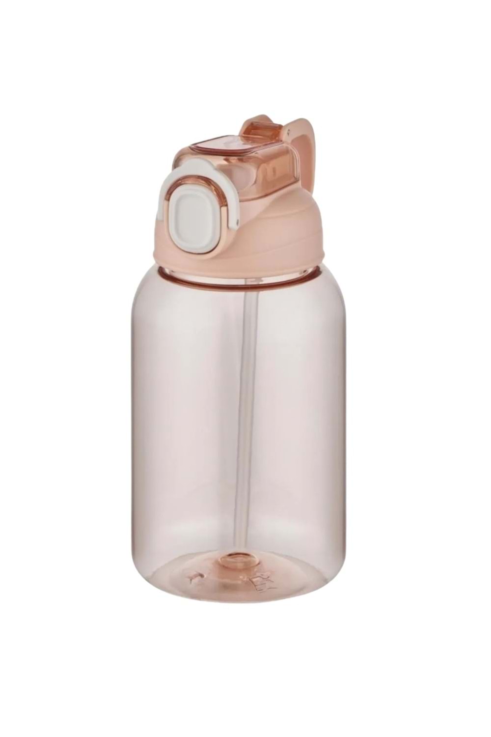 Pipetli 600 ml Çocuk Su Mataras - Pembe - 2-8 YAŞ