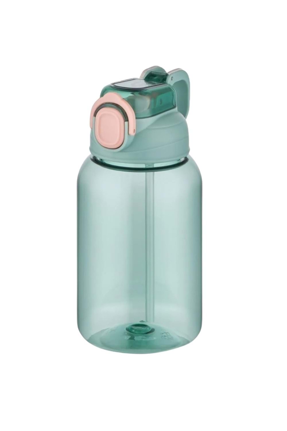 Pipetli 600 ml Çocuk Su Mataras - Yeşil - 2-8 YAŞ