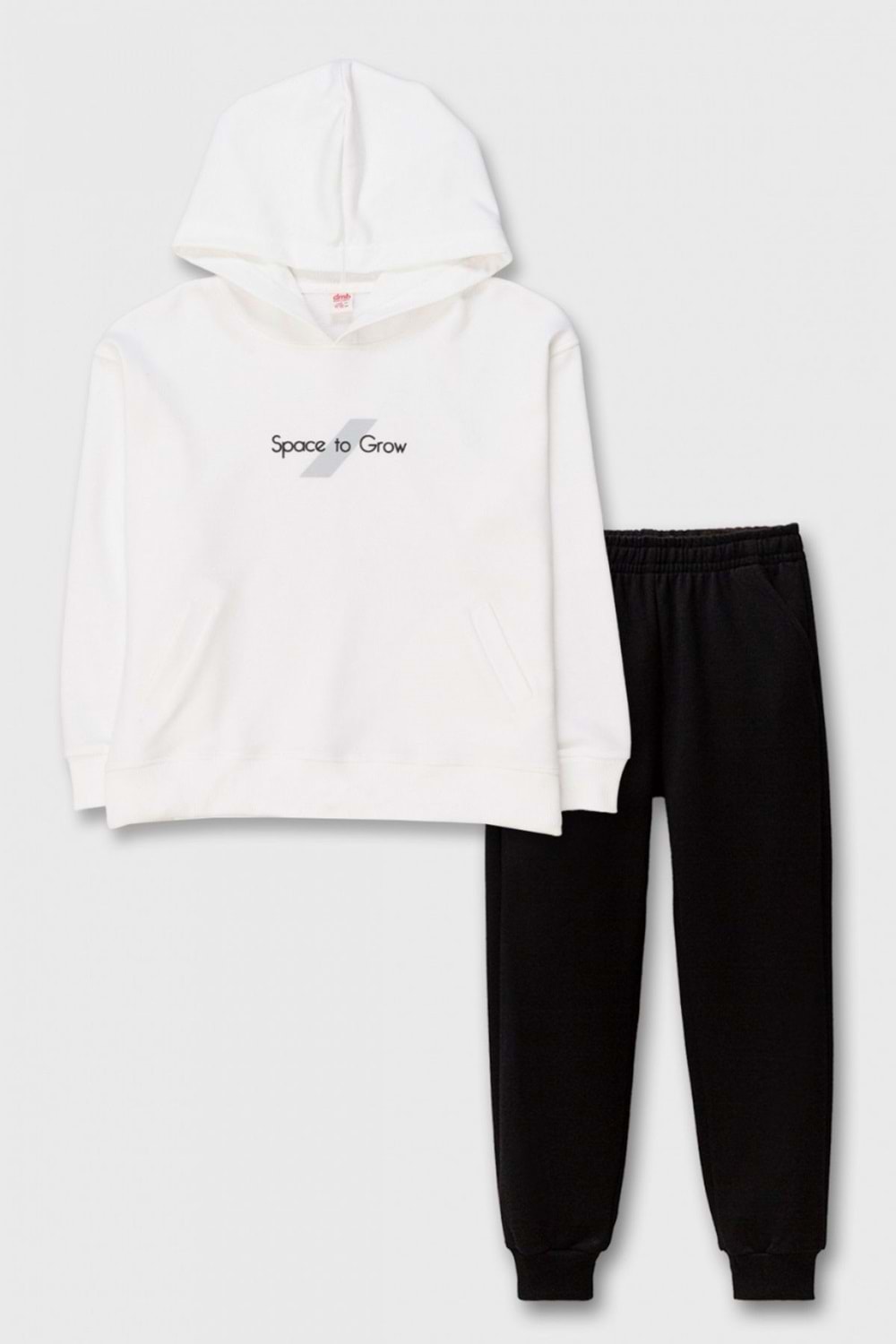 Erkek Çocuk Kapüşonlu Sweatshirt ve Eşofman Altı Takım – Space to Grow Baskılı,