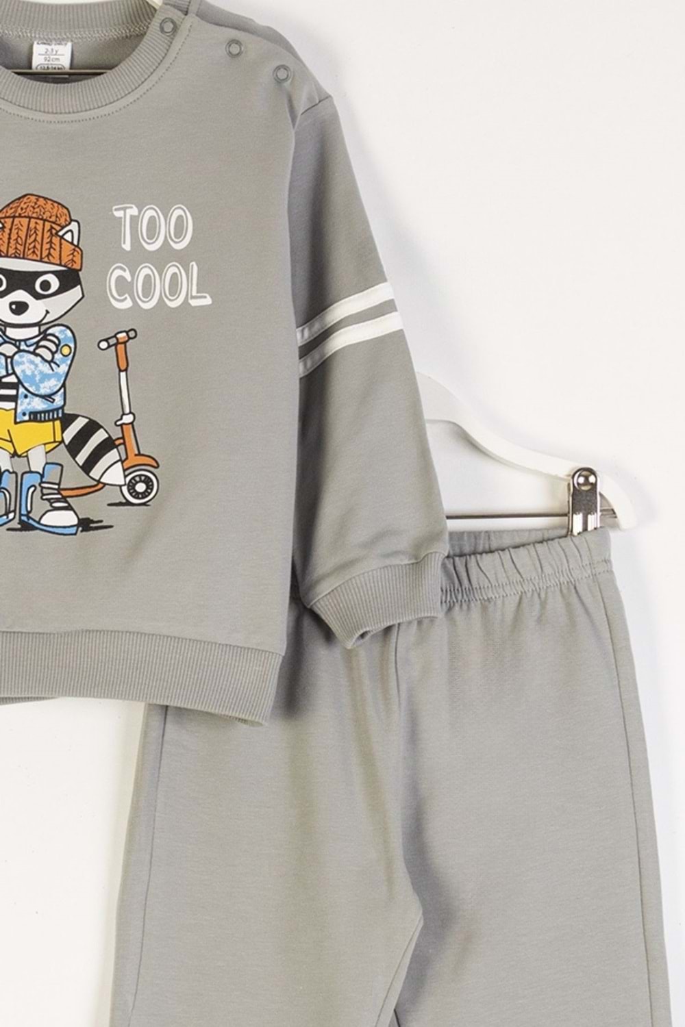 Erkek Çocuk Eşofman Takımı “Too Cool” Baskılı Sweatshirt & Alt