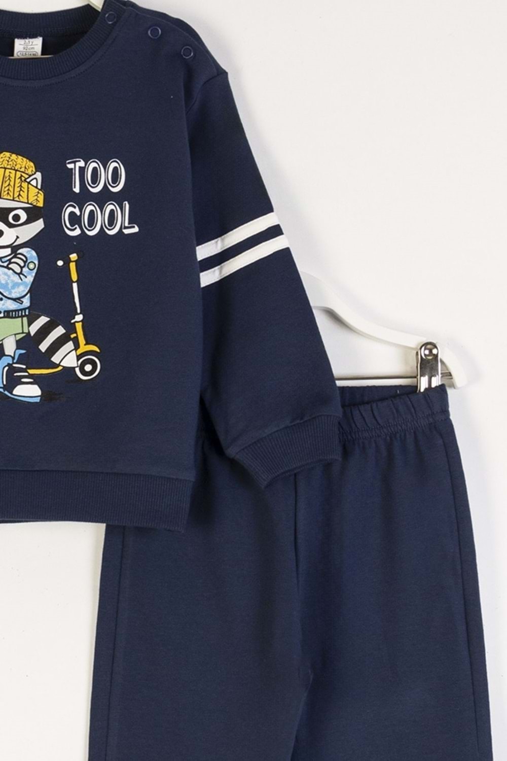 Erkek Çocuk Eşofman Takımı “Too Cool” Baskılı Sweatshirt & Alt