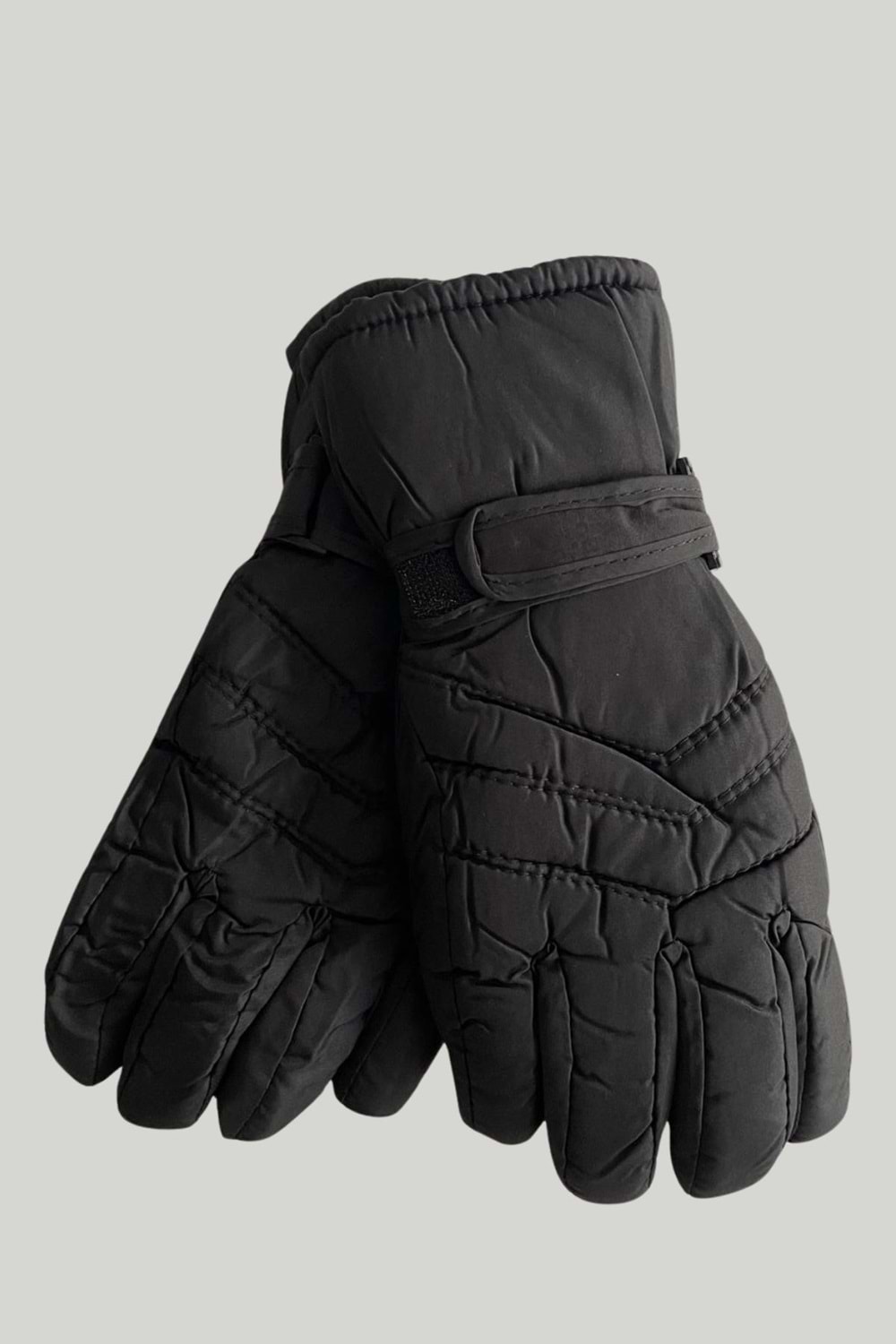 Unisex Su Geçirmez Kışlık Siyah Termal Eldiven