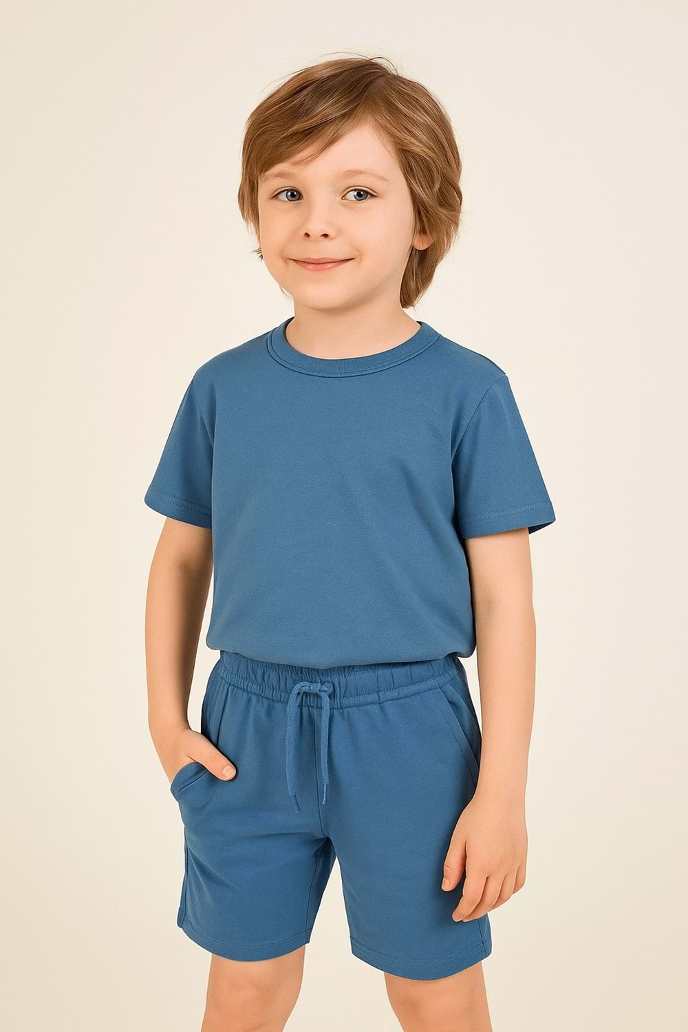 Bağcıklı Bol Kesim Kız Çocuk Şort