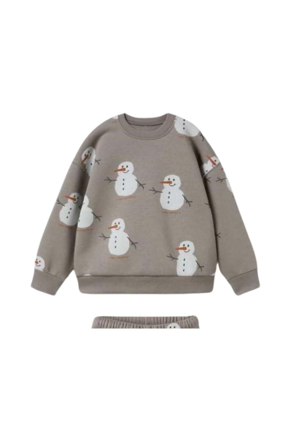 Kardan Adam Baskılı Erkek Çocuk Eşofman Takım