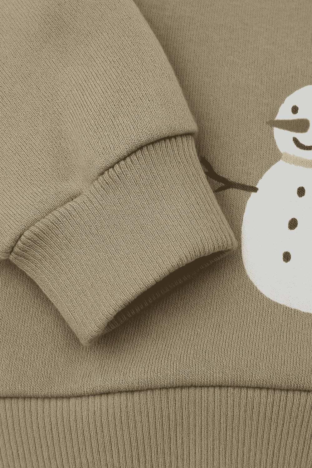 Kardan Adam Baskılı Erkek Çocuk Eşofman Takım