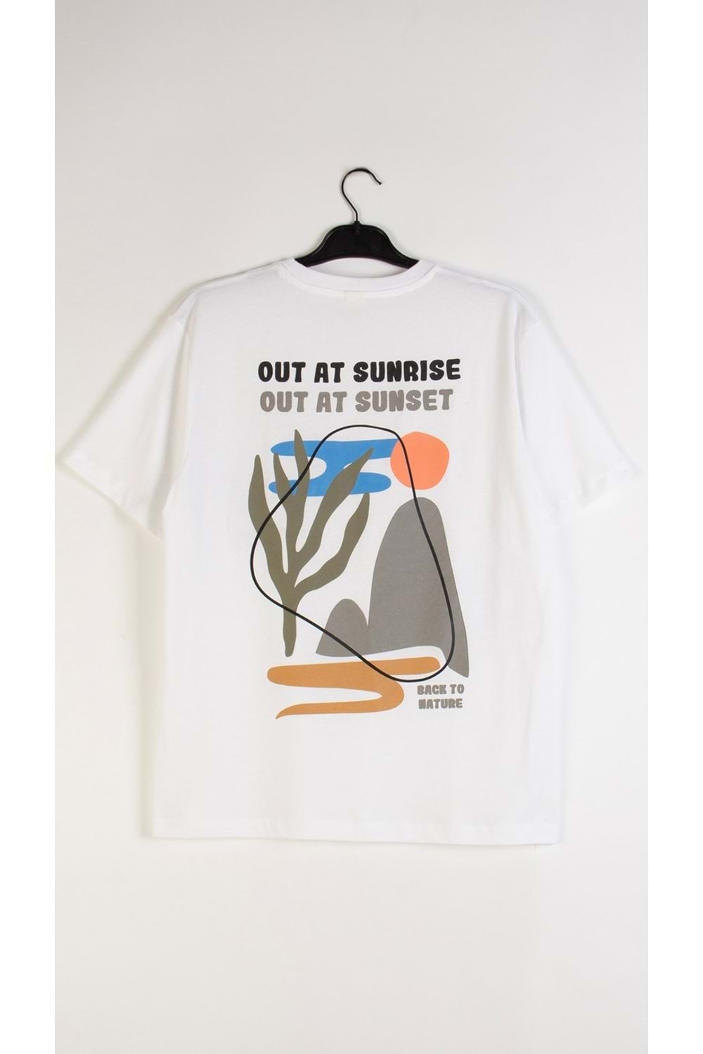 Önü Sırtı Baskılı Bisiklet Yaka Erkek Çocuk T-Shirt
