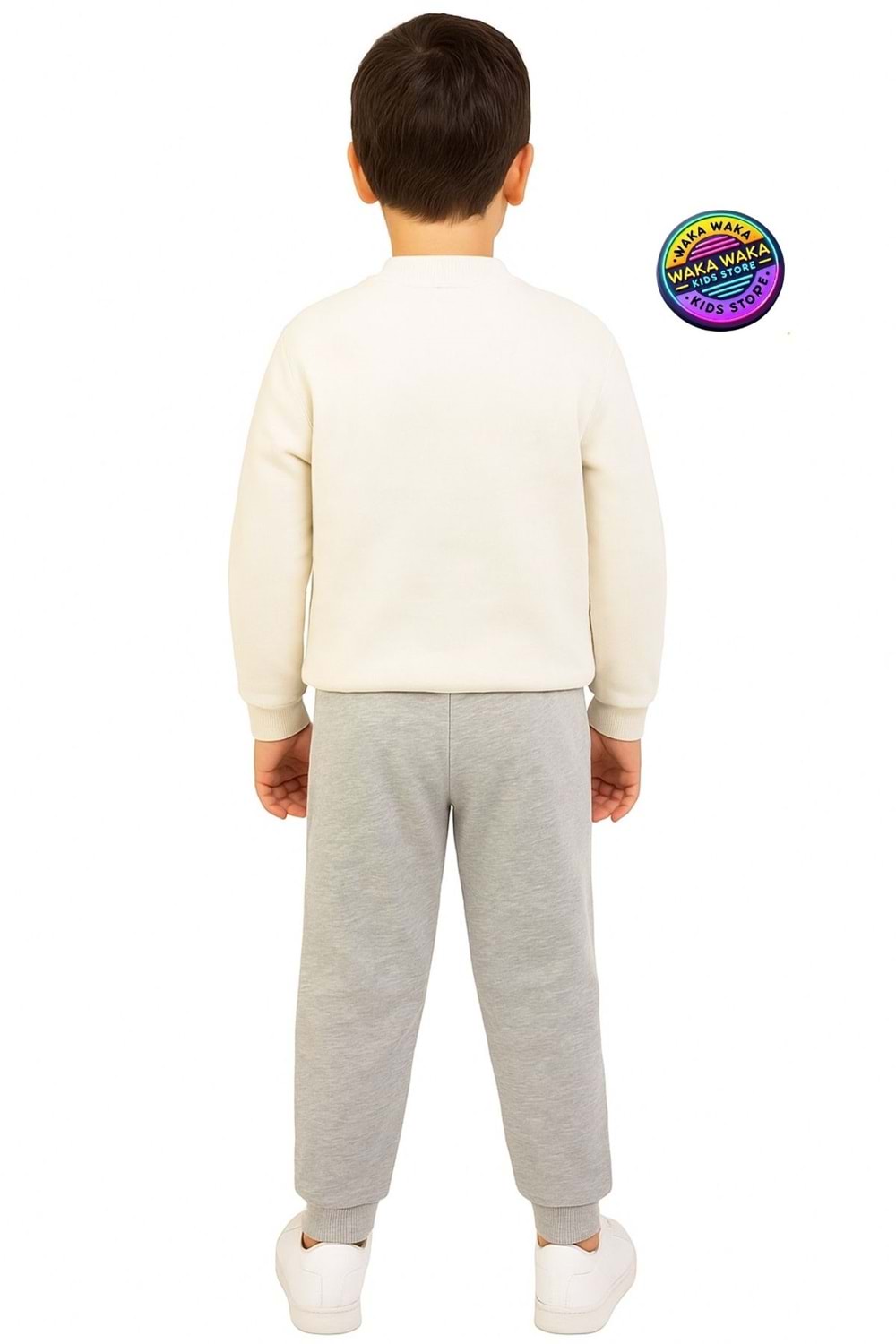 Unisex Çocuk Basic Renkli Eşofman Altı Pamuklu Rahat Kesim Jogger Model