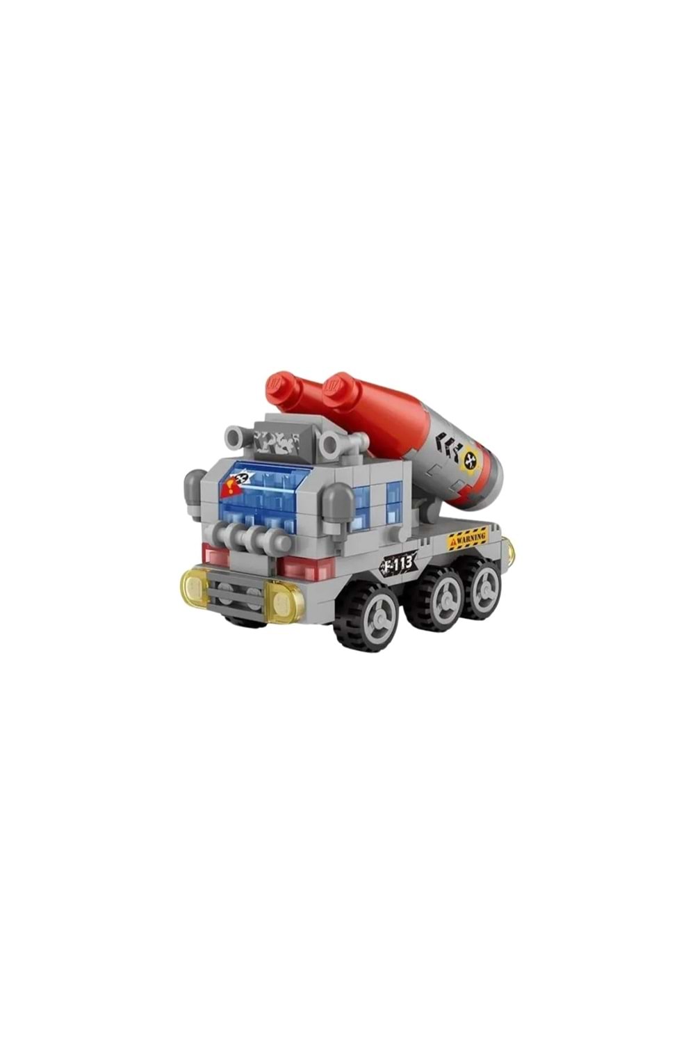 Füze Atar Araç Mini Mikro Blok Yapım Seti (6+ Yaş) - Mavi - 3-14 YAŞ