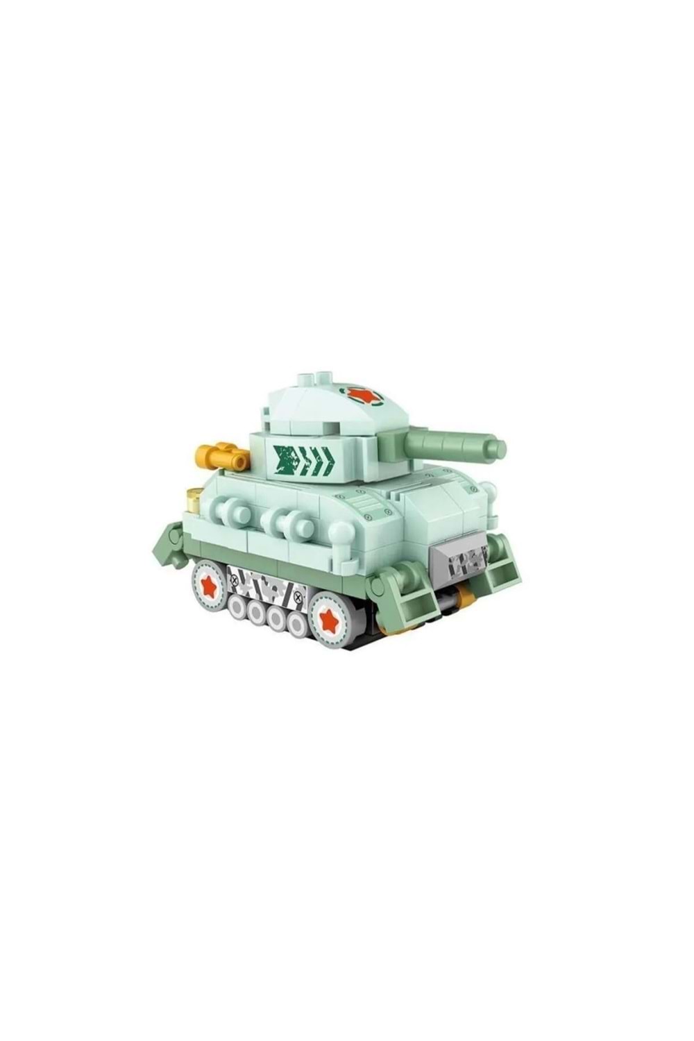 Tank Mini Mikro Blok Yapım Seti (6+ Yaş) - Mavi - 3-14 YAŞ