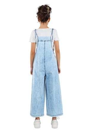 DMB BOYS & GIRLS Bağlanabilir Ip Askılı Denim Ince Tek Salopet / Tulum (BODY DAHİL DEĞİLDİR)