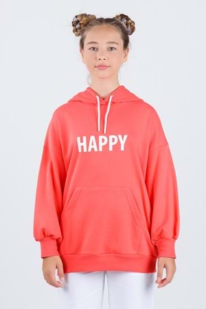 Hopi Kids Çocuk Kız Tek Sweat D - Gül - 12-13 YAŞ