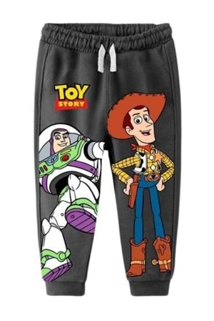 Woody Buzz Lightyear Baskılı Bisiklet Yaka Alt Üst Takım - Füme - 24-36 AY