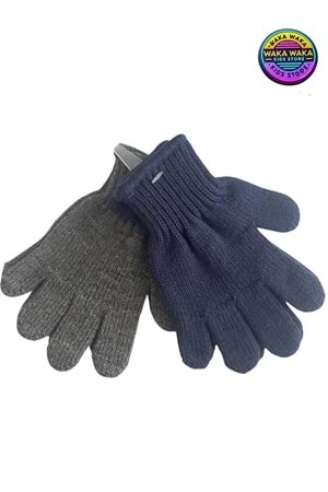 Unisex Triko Çocuk Eldiven 2’li Set – Sıcak Tutucu Kışlık Örgü Eldiven