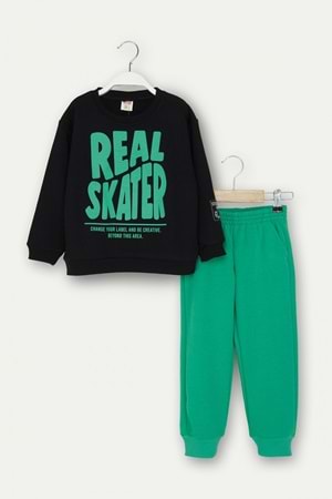 Erkek Çocuk Real Skater Baskılı Eşofman Takımı