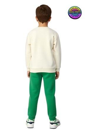 Erkek Çocuk Snoopy Baskılı Renkli Eşofman Takımı