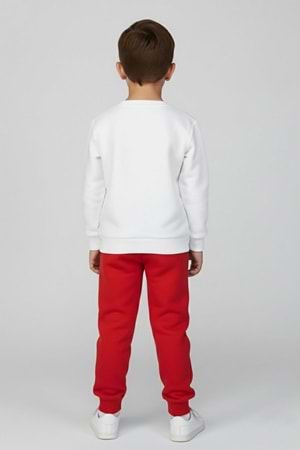 Erkek Çocuk Sonic Baskılı Renkli Eşofman Takımı