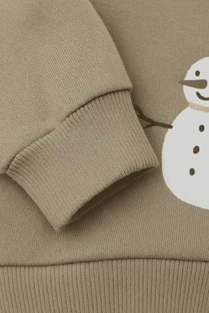 Kardan Adam Baskılı Erkek Çocuk Eşofman Takım