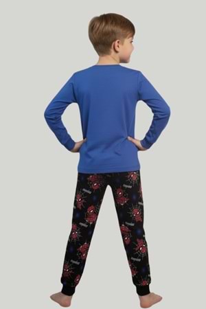 Spider-Man (Örümcek Adam) Lisanslı Erkek Çocuk Uzun Kollu Pijama Takımı