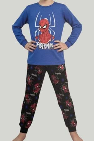Spider-Man (Örümcek Adam) Lisanslı Erkek Çocuk Uzun Kollu Pijama Takımı