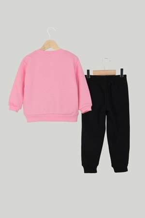 Kız Bebek Hello Kitty Baskılı Pembe Eşofman Takımı