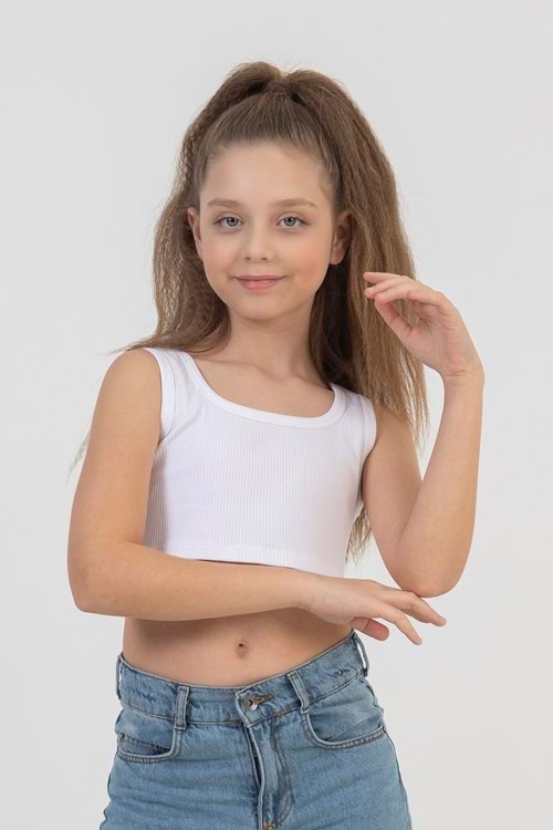 Çocuk Kız Tek Bady D Hopi Kids - Beyaz - 11-12 YAŞ