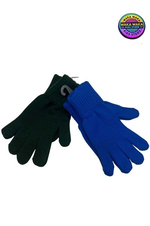 Unisex Çocuk Triko Eldiven 2’li Set – Sıcak Tutucu, Esnek Kışlık Eldiven