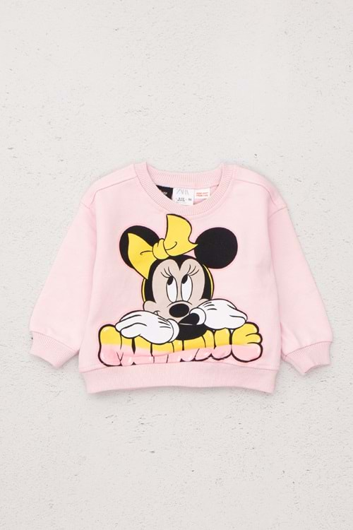 Hopi Kids Çocuk Kız Tek Sweat Z - Pembe - 12-18 AY