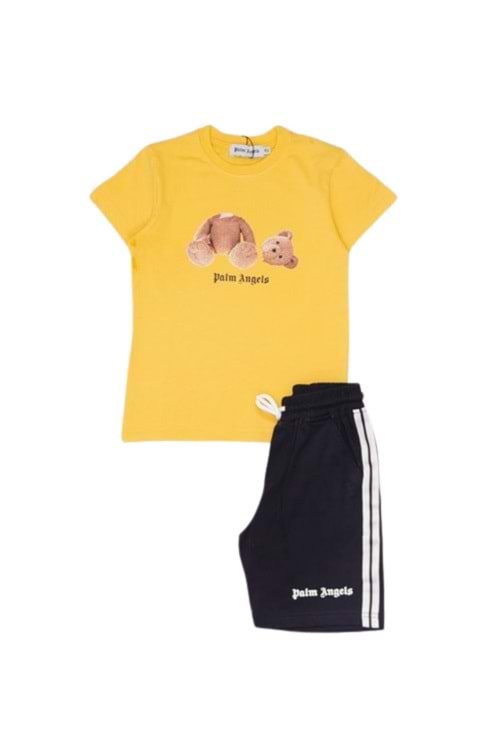 Çocuk Erkek Şortlu Takım P Y Hopi Kids - Sarı - 4 YAŞ