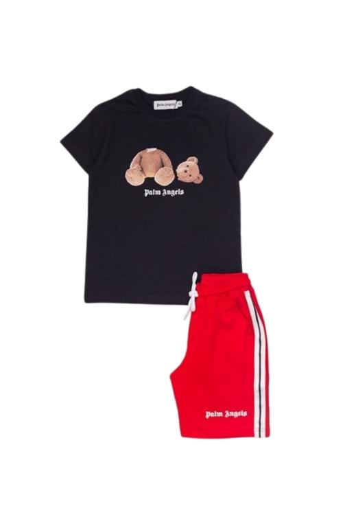 Çocuk Erkek Şortlu Takım P Y Hopi Kids - Siyah - 2 YAŞ