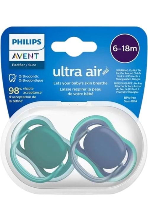 Philips Avent Ultra Air Emzik 6-18 Ay, 2'li Unisex, SCF085-31