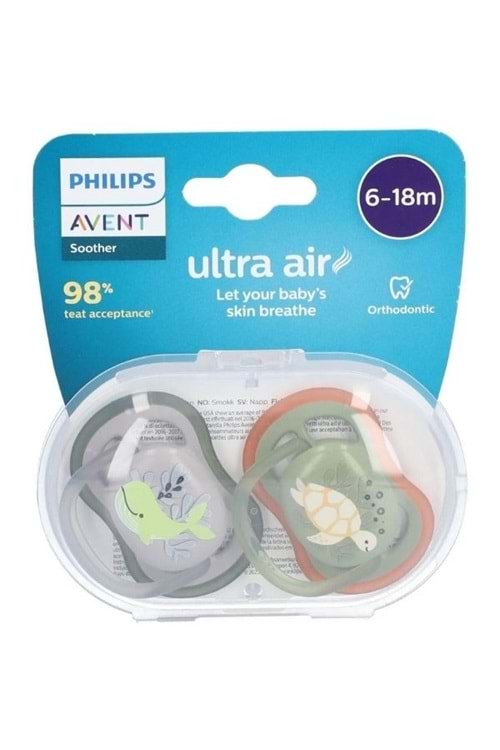 Philips Avent Ultra Air Emzik 6-18 Ay 2'li Erkek Scf085-60