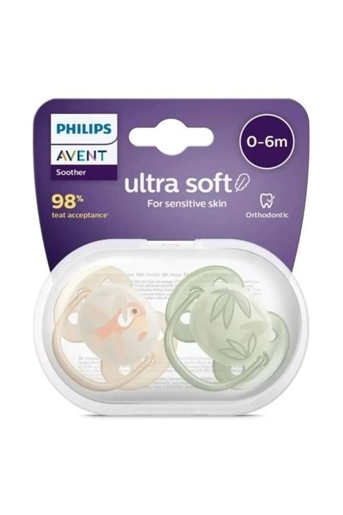 Philips Avent Ultra Soft Emzik 0-6 Ay 2'li Erkek Scf091-07