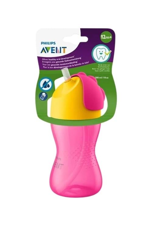 Philips Avent Philips Pipetli Bardak 12 Ay 300 Ml Pembe