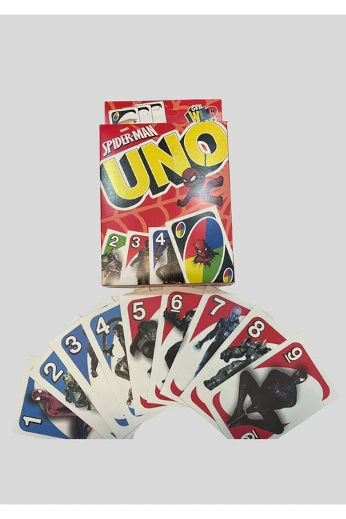 UNO Karakter Temalı Oyun Kartları - Stitch / Pokémon / Kuromi / Capybara / Spider-Man / Frozen