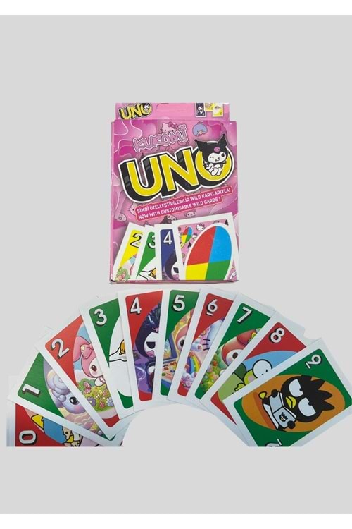 UNO Karakter Temalı Oyun Kartları - Stitch / Pokémon / Kuromi / Capybara / Spider-Man / Frozen