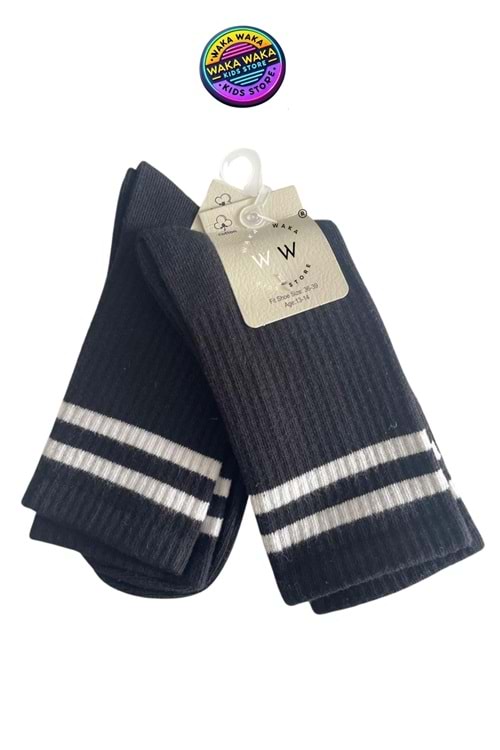 Kids Çocuk Çizgili 2’lİ Çorap Seti