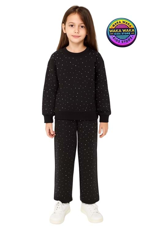 Kız Çocuk Pembe Taş Detaylı Eşofman Takımı – Işıltılı Şık ve Rahat Tasarım Kız Çocuk Pembe Taş Detaylı Eşofman Takımı – Işıltılı Şık ve Rahat Tasarım