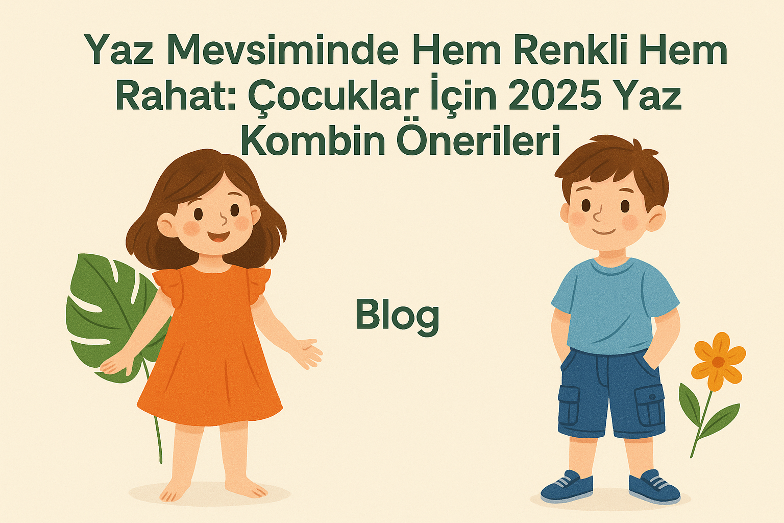 Yaz Mevsiminde Hem Renkli Hem Rahat: Çocuklar İçin 2025 Yaz Kombin Önerileri